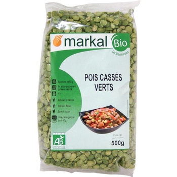 Visuel 1 du produit Pois cassés verts bio en sachet de 500 g