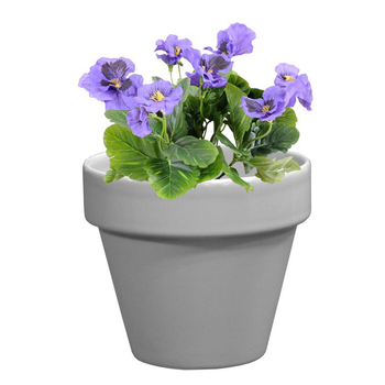 Visuel 1 du produit Pot horticole émaillé gris Ø 14 cm