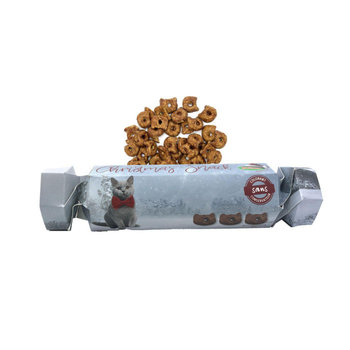 Visuel 1 du produit Cracker de Noël pour chat au poulet/thon et saumon Bubimex - 100 g