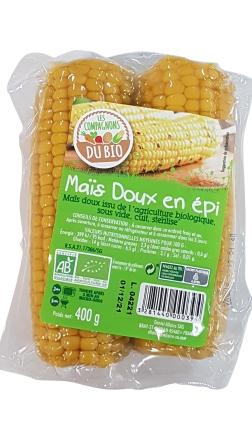 Visuel 1 du produit Maïs doux bio en épi sous vide - 400 g