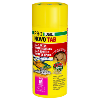 Visuel 1 du produit Comprimés alimentaires pour poissons d'aquarium JBL Pronovo Tab M - 250 ml