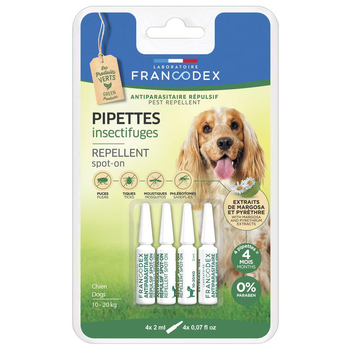 Visuel 1 du produit Pipettes antiparasitaires répulsives pour chien x4