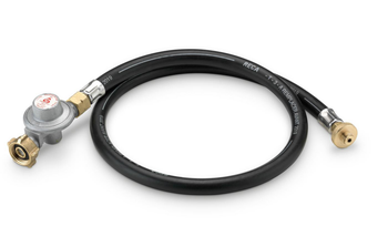 Visuel 1 du produit Tuyau de gaz avec détendeur coloris noir  Weber – 90 cm