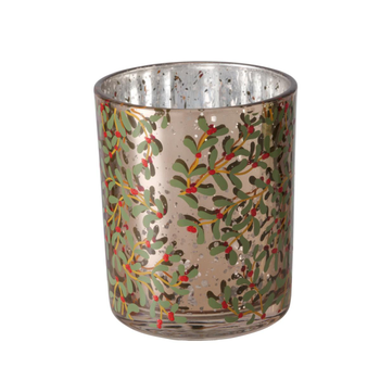 Visuel 1 du produit Photophore Mistletoe coloris multicolore en verre laqué - 8,4 cm