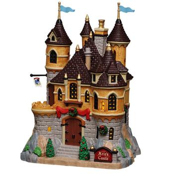 Visuel 1 du produit Village de Noël le château d’Arie lumineux en porcelaine coloris multicolore adaptateur inclus Lemax Caddington Village - 23 x 17 x 14,3 cm