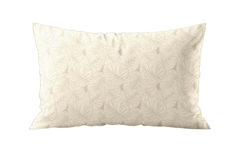 Visuel 1 du produit Coussin décoratif rectangulaire coloris beige en coton Eve - 35 x 50 cm