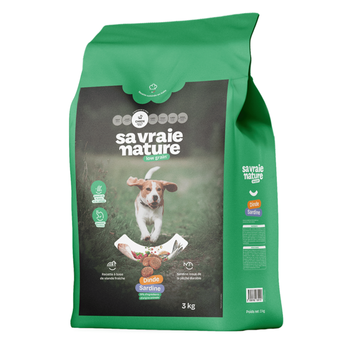 Visuel 1 du produit Croquettes pour chien adulte mini Sa Vraie Nature dinde et sardine - 3 kg