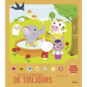 Visuel 1 du produit Livre sonore Petites Comptines de toujours Editions Milan - 1 à 3 ans