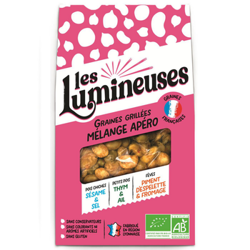 Visuel 1 du produit Mélange apéro de graines bio grillées Les Lumineuses - 90 g