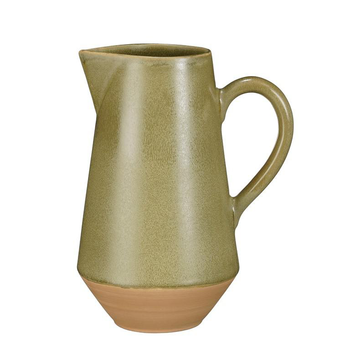 Visuel 1 du produit Pichet en grès vert Nika - Ø 10 x H 21,5 cm