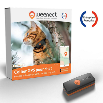 Visuel 1 du produit Traceur GPS pour chat coloris noir Weenect
