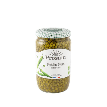 Visuel 1 du produit Petits pois extra fin bio en bocal de 690 grammes