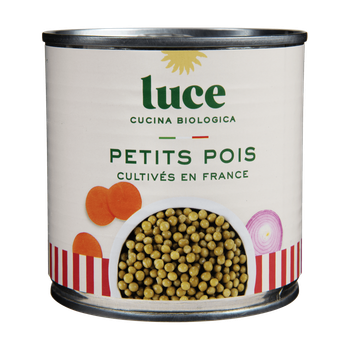 Visuel 1 du produit Petits pois à l'étuvée bio Luce - 400 g