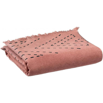 Visuel 1 du produit Drap de bain en coton coloris blush Julia - 90 x 150 cm