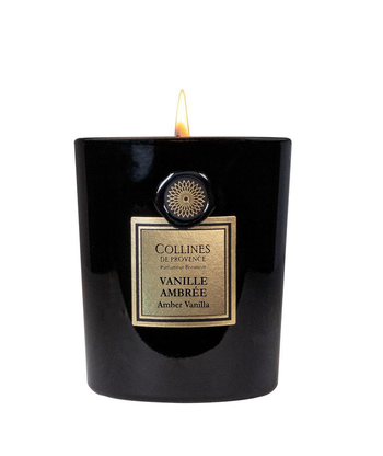 Visuel 1 du produit Bougie parfumée Collines de Provence collection Fleurs & Écorces senteur Vanille ambrée - 360 g