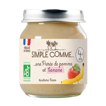 Visuel 1 du produit Pot pomme banane bio Simple Comme - 125g