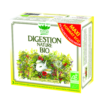 Visuel 1 du produit Tisane digestion nature bio en boite de 80 g