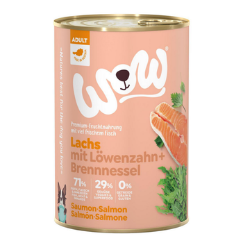 Visuel 1 du produit Aliment humide pour chien adulte au saumon Wow - 400 g