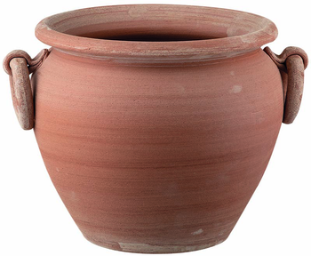 Visuel 1 du produit Pot en terre cuite claire Anticomestiere vaso anelli impruneta - Ø 25 X H 22 cm