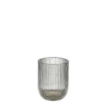 Visuel 1 du produit Verre à eau en verre cannelé Merlot - Ø 9,5 x H 7,5 cm