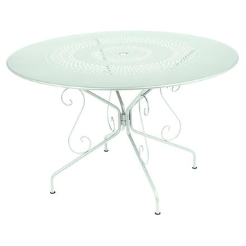 Visuel 1 du produit Table Montmartre coloris vert en acier Fermob - Ø 117 x 74 cm