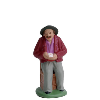 Visuel 1 du produit Personnage de crèche de Noël Oscar Santons Escoffier - 7 cm