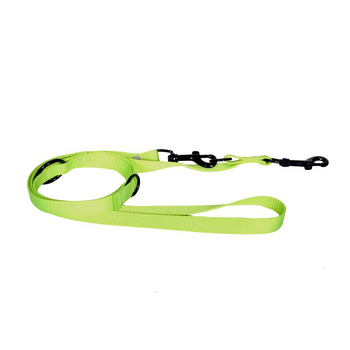 Visuel 1 du produit Laisse de dressage 3 positions vert citron 2x200 cm