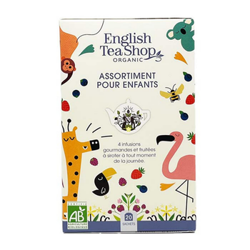 Visuel 1 du produit Assortiment d'infusions pour enfants infusé à froid 4 mélanges English Tea - 20 sachets