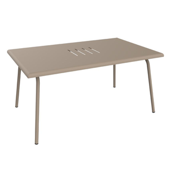 Visuel 1 du produit Table basse Monceau rectangulaire coloris marron en acier Fermob - 92 x 57 cm