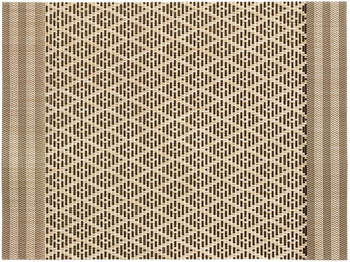 Visuel 1 du produit Set de table bicolore PVC et polyester café Kadra - 45 x 33 cm