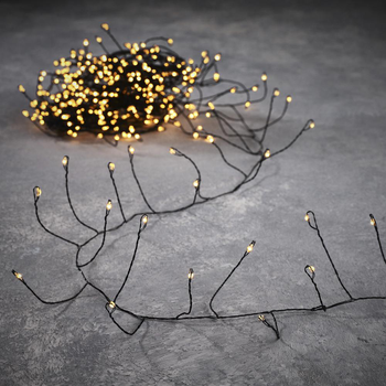 Visuel 1 du produit Guirlande snake light animée 240 micro-LED blanc orangé - 6 m