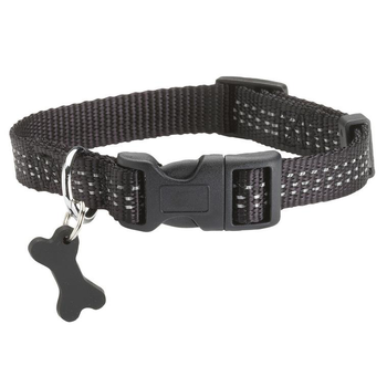 Visuel 1 du produit Collier pour chien coloris noir en nylon tressé Bobby Safe – Taille XL