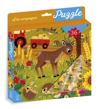 Visuel 1 du produit Puzzle 36 pièces "A la campagne" aux Éditions Lito