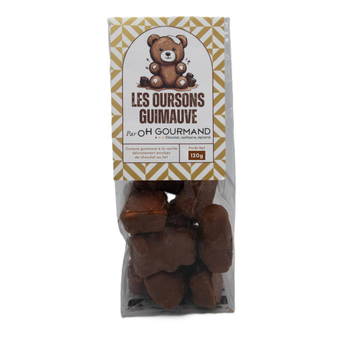 Visuel 1 du produit Les oursons guimauve en chocolat OH Gourmand - sachet de 90 g