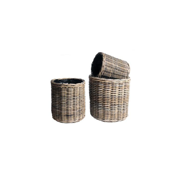Visuel 1 du produit Pot rond Laura Gris - D31xH35 cm