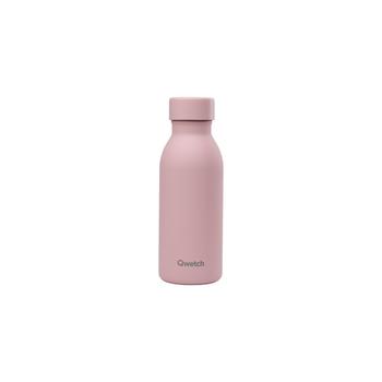 Visuel 1 du produit Bouteille isotherme en inox recyclé Qwetch Icon Matt rose pastel - 350 ml