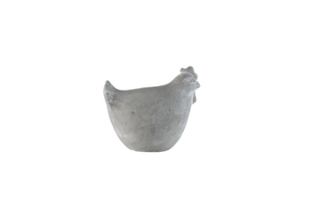 Visuel 1 du produit Poule en ciment gris Pot&Déco - 8,5 x 5,5 x 8 cm