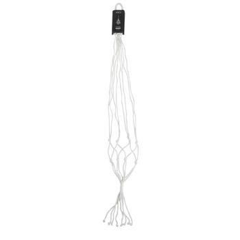 Visuel 1 du produit Suspension pour pot coloris blanc en coton Knot Mica Decorations - 140 x Ø 15 cm