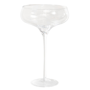 Visuel 1 du produit Photophore en verre transparent sur pied Cremant - Ø 30,5 x H 50 cm