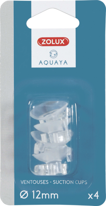 Visuel 1 du produit Ventouses pour aquarium coloris transparent Zolux Aquaya - Ø 12 mm x 4