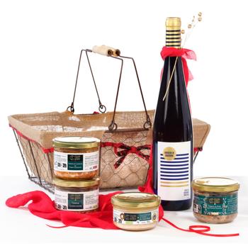 Visuel 1 du produit Panier gourmand des fins gourmets Clos Saint Sozy - les 5 pièces