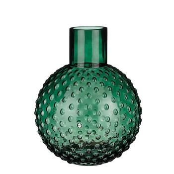 Visuel 1 du produit Vase sphérique en verre recyclé vert Dionne - Ø 22 x H 28 cm
