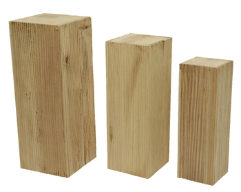 Visuel 1 du produit Pilier en bois de paulownia T1 - 30 x 30 x H 80 cm