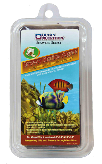 Visuel 1 du produit Supplément nutritif algues marines brunes pour poissons d'aquarium Océan Nutrition - 12 g