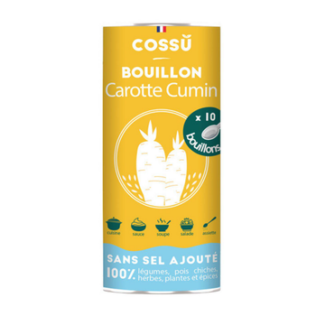 Visuel 1 du produit Bouillon déshydraté carotte cumin bio Cossû  x 10 - 40 g