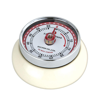 Visuel 1 du produit Minuteur en acier coloris crème Zassenhaus Speed - Ø 9,2 x H 4 cm