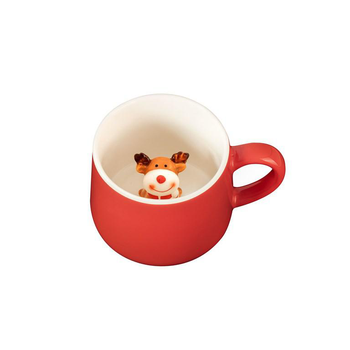 Visuel 1 du produit Mug en grès rouge Médard de Noblat collection Miam Cerf 3D - 33 cl