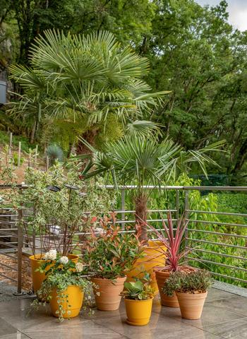 Visuel 1 du produit Pot en matière 100 % recyclée coloris kaki Poetic Joy 60 - Ø 58,8 x H 48,8 cm