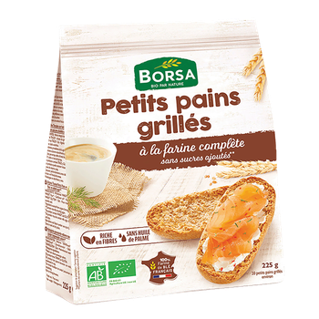 Visuel 1 du produit Petit pain grillé complet bio - 250 g