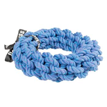 Visuel 1 du produit Jouet pour chien coloris bleu anneau tressé EBI Da-Chain - 18 x 18 x 4 cm